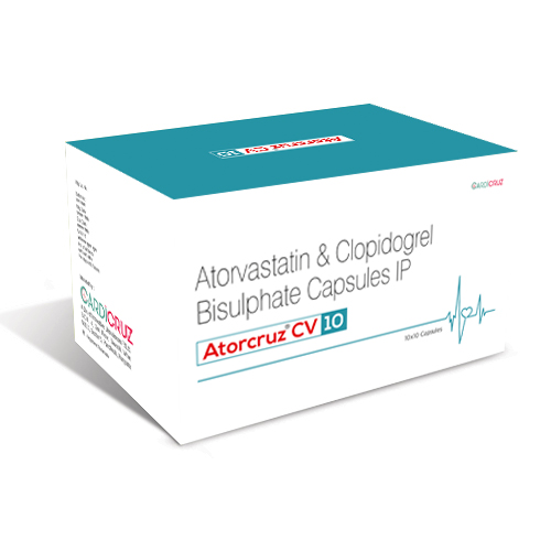 Atorvastatin & Clopidogrel Bisulphate Capsules IP 10 mg