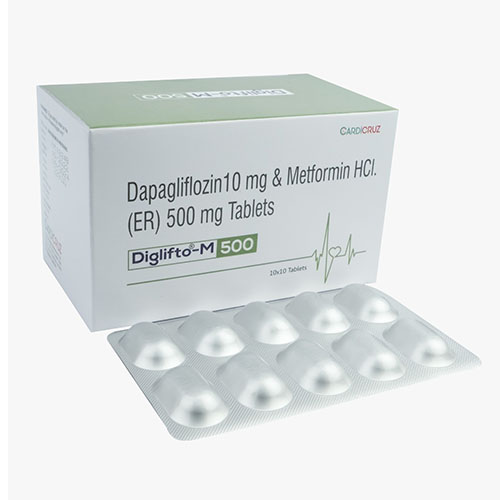 Dapagliflozin 10 mg & Metformin HCL. (ER) 500 mg Tablets