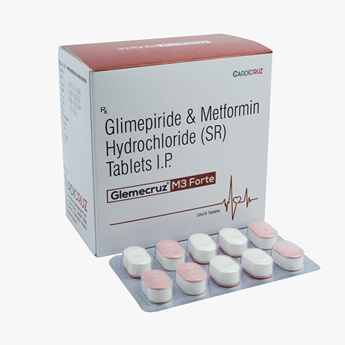 Glimepiride & Metformin Hydrochloride (SR) Tablets I.P. (M3 Forte)