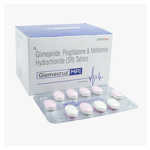 Glimepiride, Pioglitazone & Metformin Hydrochloride (SR) Tablets (MP1)