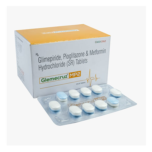 Glimepiride, Pioglitazone & Metformin Hydrochloride (SR) Tablets (MP2)