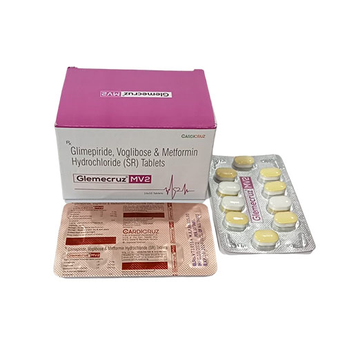 Glimepiride, Voglibose & Metformin Hydrochloride (SR) Tablets